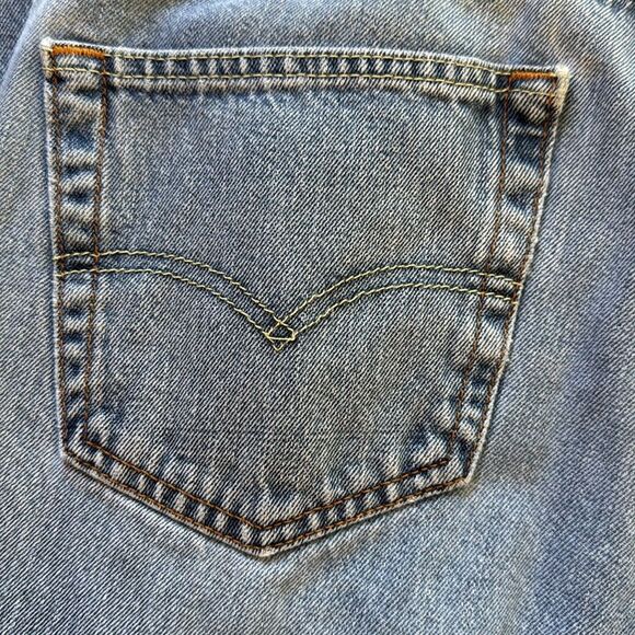 Vintage Levi's 505 Mens Jeans 35 x 32 Perfectly Distressed & Amazing - Picture 4 of 11